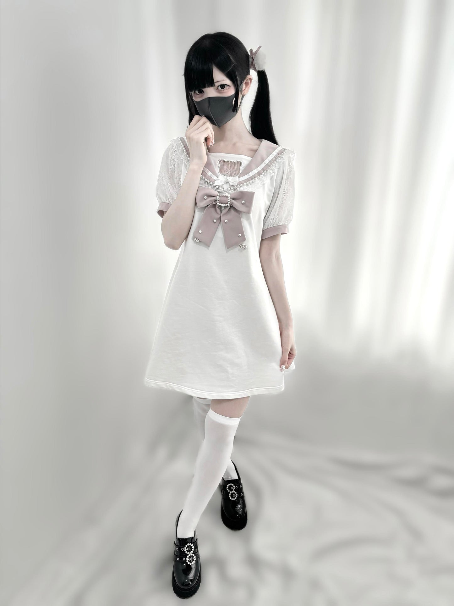 Sweet Girly Sailor Summer Dress