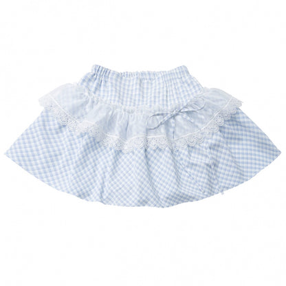 パステルスイートツインスカーフ付きTシャツ＋パフスカート＋アームカバー