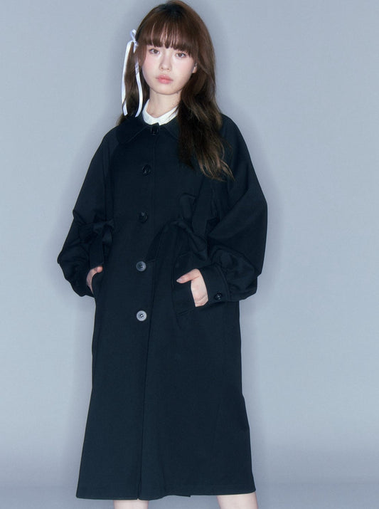 Basic Ribbon Long Coat