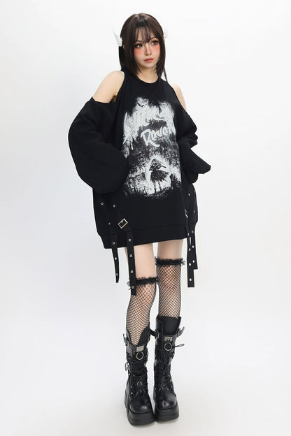 オフショルダールーズベルトトップス