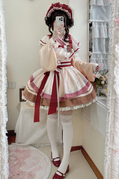 【12月6日予約締切】チャイナロリータエンブロイダリーメイドドレスセット＋ボンネット