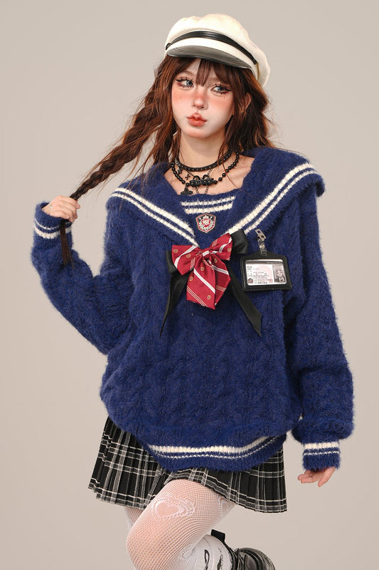 Loose Neve Color Slouch Sweater