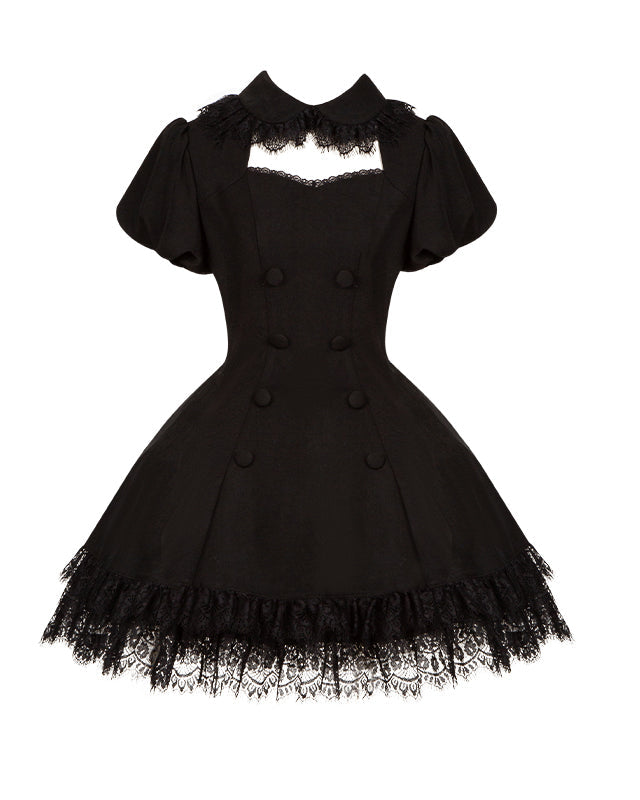 [Reservations] Gothic Doll Chic Little Black Dress