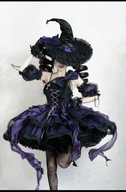 [Reservation deadline on October 17] Witch Heart Cross
Irregular Dress + Witch Hat + Hairband