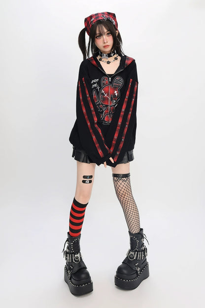 Dark mode loose parka