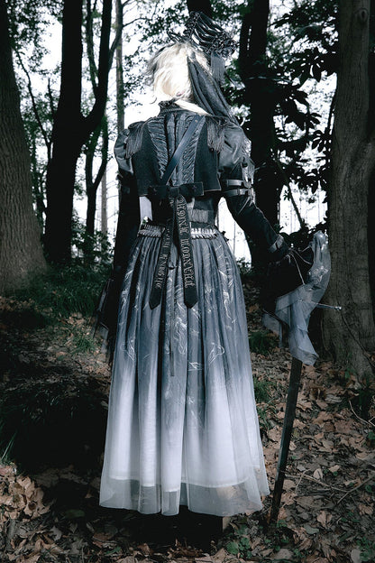 【6月8日予約締切】ファントムナイトミリタリーダークエポレットアーマークロップドジャケット