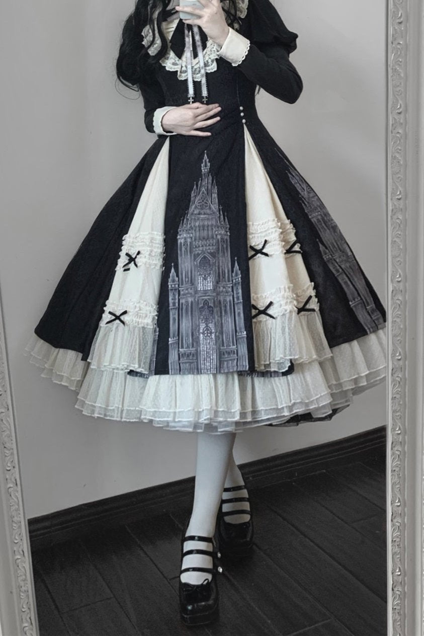 [Reservation deadline on October 22] Church Bell Elegant Gothic Classical Dress