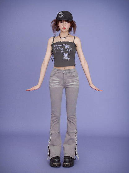 Retro Stretch Cool Wash Flared Pants