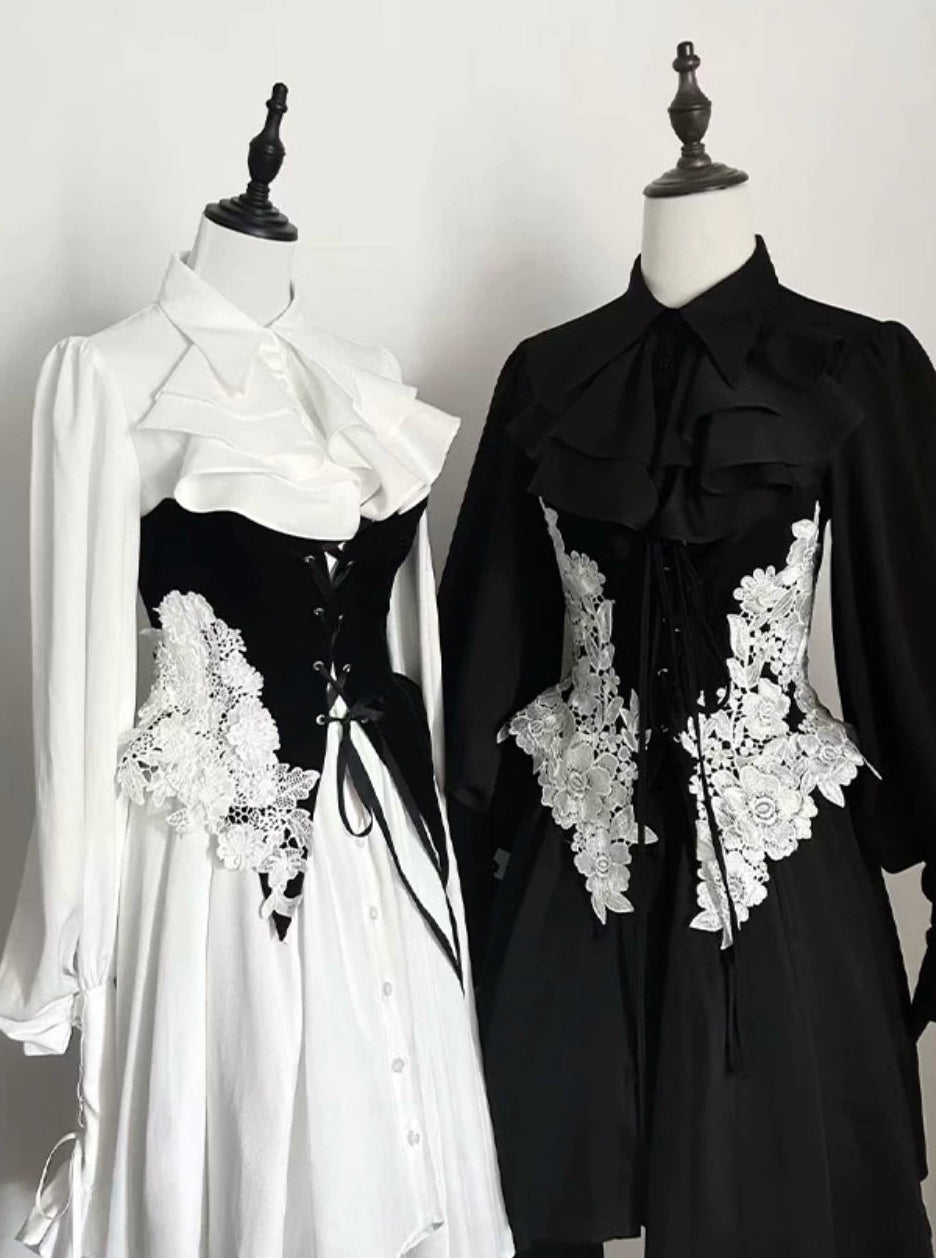 【2月26日予約締切】ゴシックプリンスロリータロングシャツワンピース