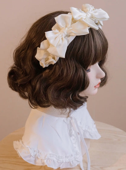 Pleated ribbon headband