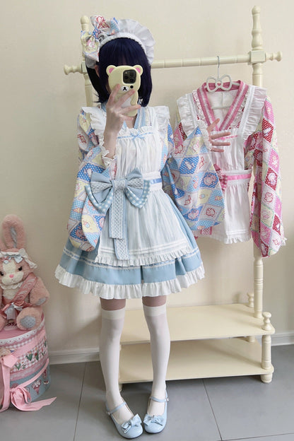 Retro Maid Cafe Japanese Lolita Set