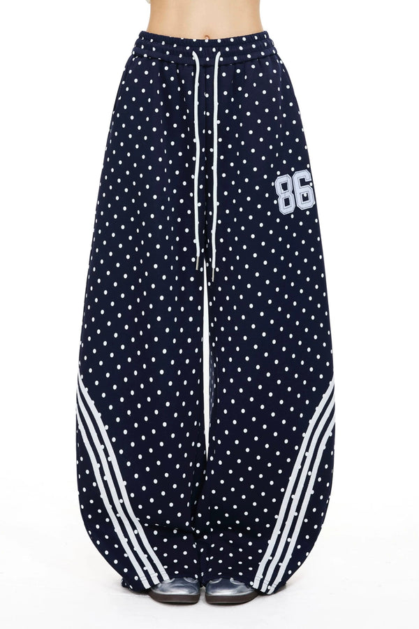 Dot Wide Leg Sweatpants