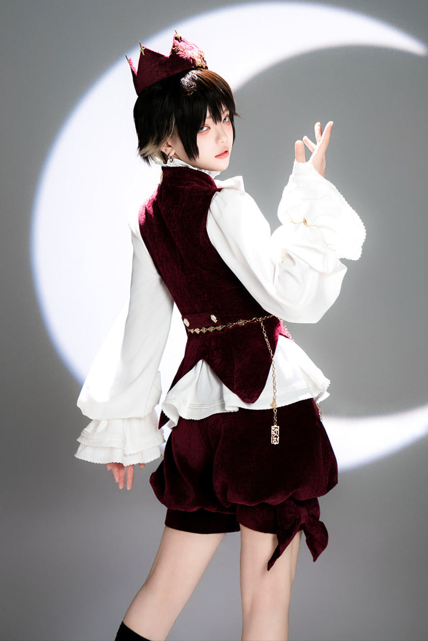 [May 27 reservation deadline] Hunting Rabbit Retro Red Bunny Ear Jacket + Vest + Shorts