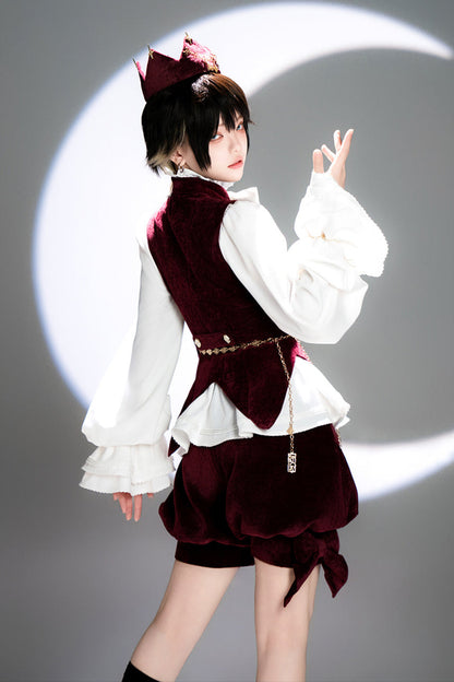 [May 27 reservation deadline] Hunting Rabbit Retro Red Bunny Ear Jacket + Vest + Shorts