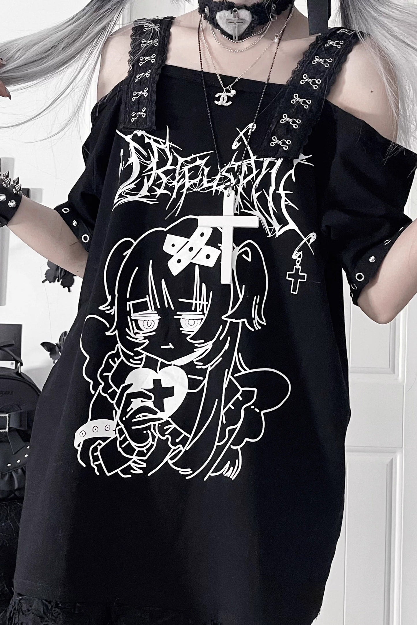 Off-the-shoulder Anime Girl Tops