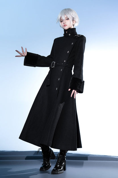 February 22nd reservation deadline] Black Dark High-End Stand-Up Collar Prince Coat