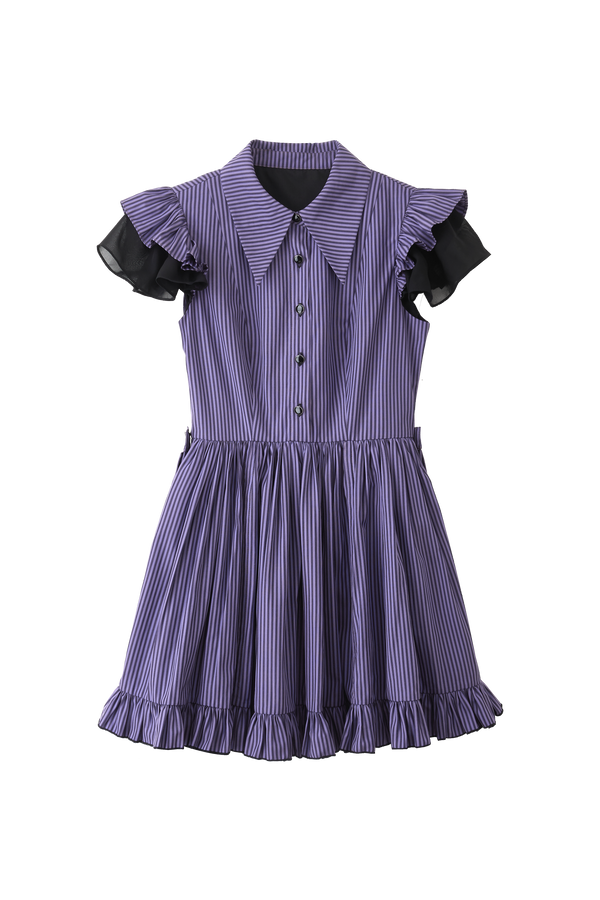 Striped Lolita Dress + Skirt + Collar