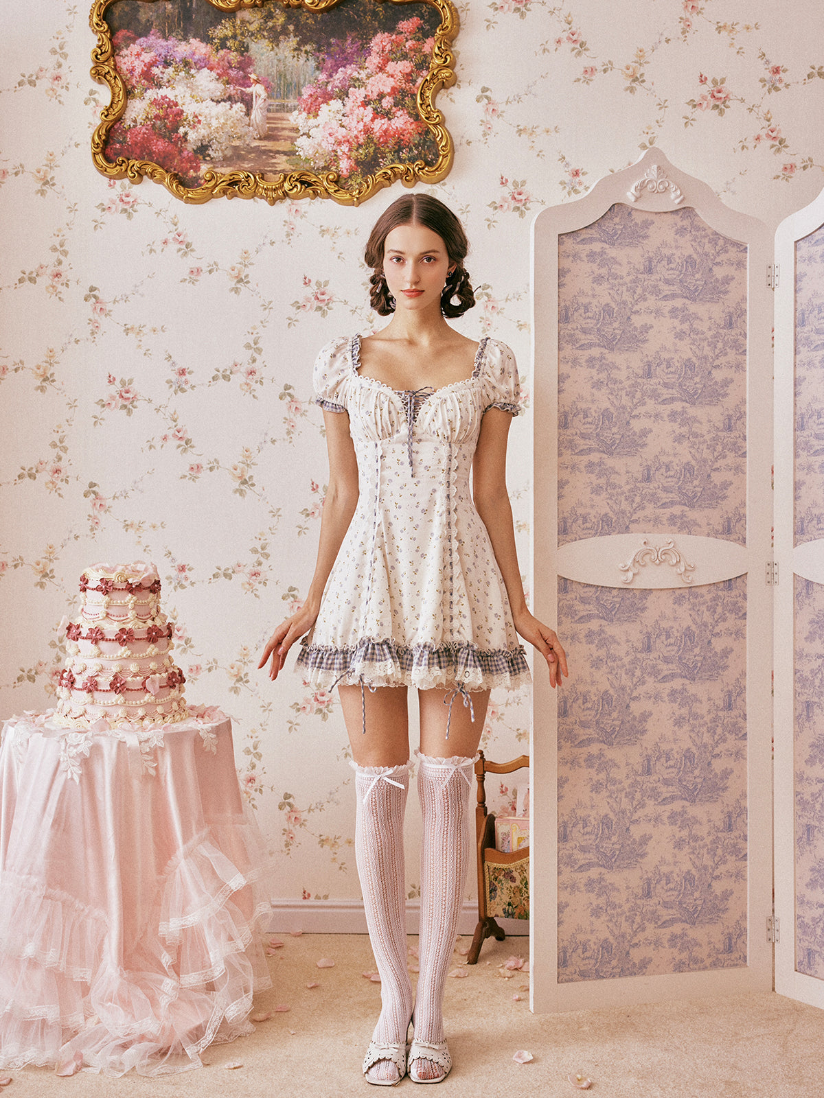 Retro Flower Sweet Doll Dress