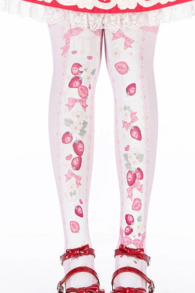 ストロベリーロリータタイツ
