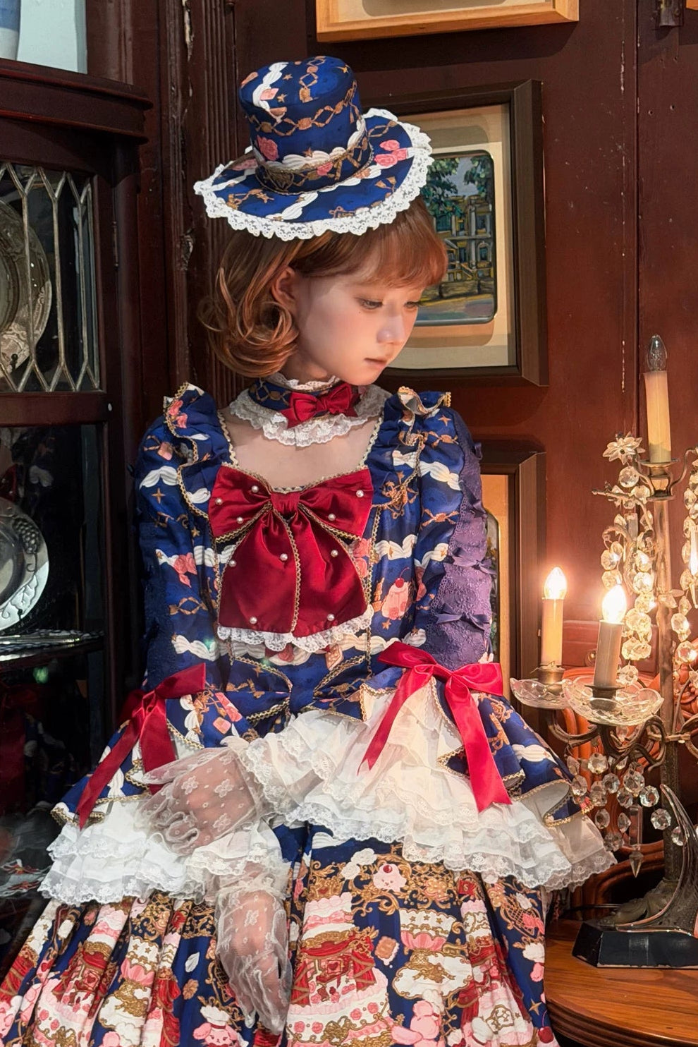 [Pre-order Deadline: April 26] Retro Romance Sweet Lolita Ribbon Cake Print Series Accessories