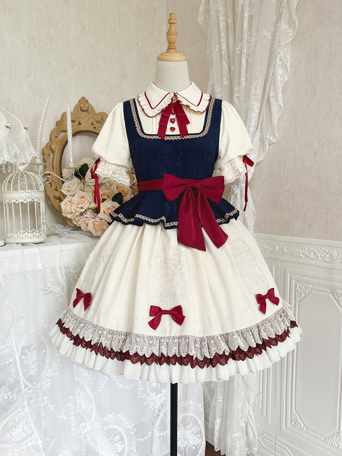 White best sale lolita dress