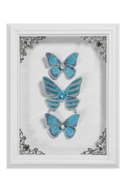 [Vorbestellschluss: 10. Monat, 14. Tag] Schwarz/Weiß Gothic-Lolita-Schmetterlingsschleifen-Serie Accessoires(Haube/Spitzen-Kopfschmuck KC/KC/4 Arten von Fotorahmen/Fotorahmen-Set)