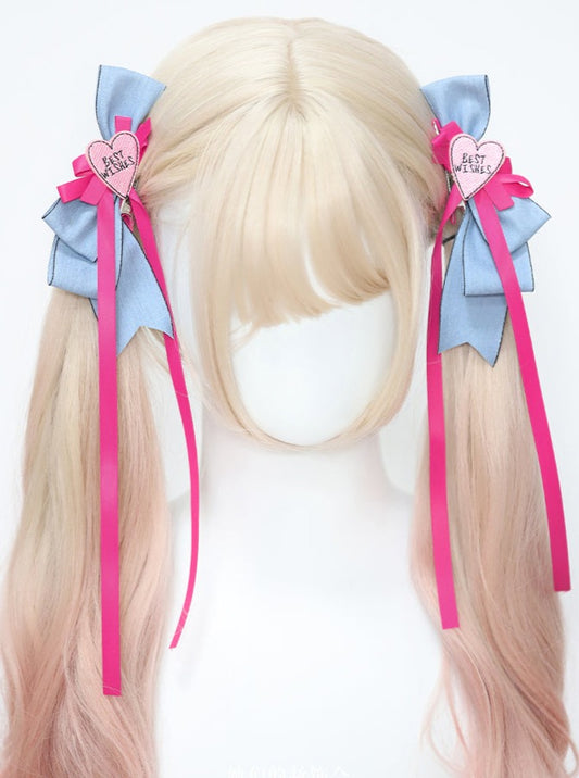American Pink and Blue Ribbon