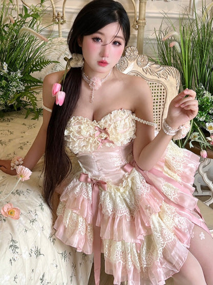 Pure Dzire Fairy Style Lace Romantic Lolita Dress