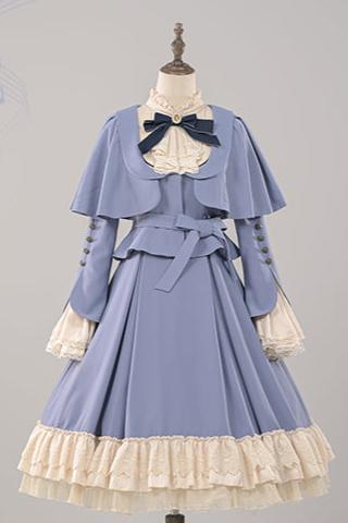 [Reservation deadline on October 22] Aria Elegant College Style Princess Sleeve Dress Suit