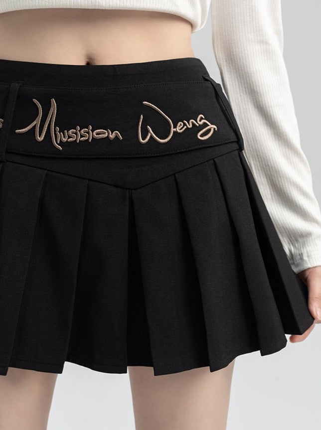 Logo Bic Style Short Skirt