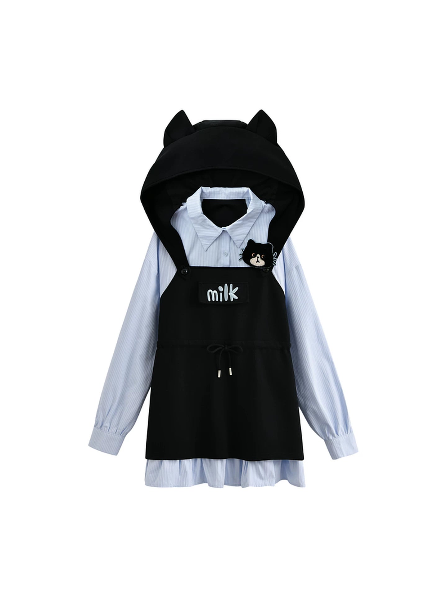 キャットイアーフーデッドドレス