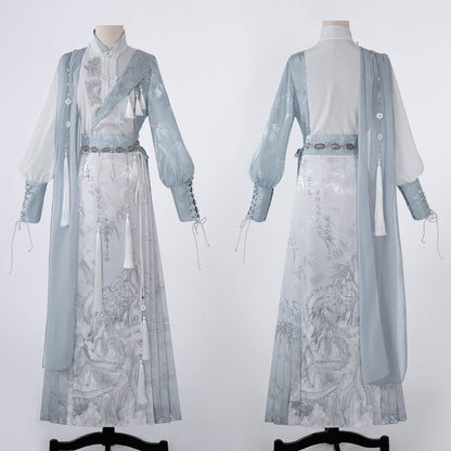 Unisex Wolkenfliegendes antikes Kostüm-Oberteil und Mamian-Rock-Set