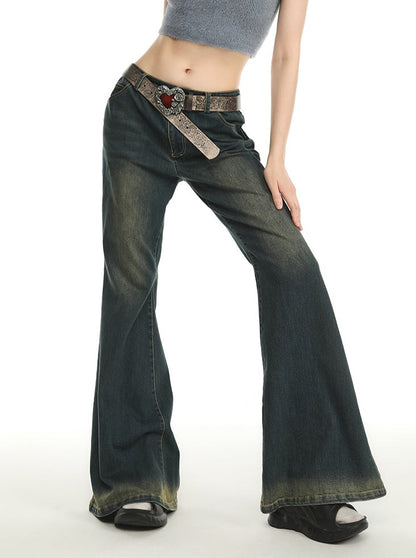 Y2K flared denim pants