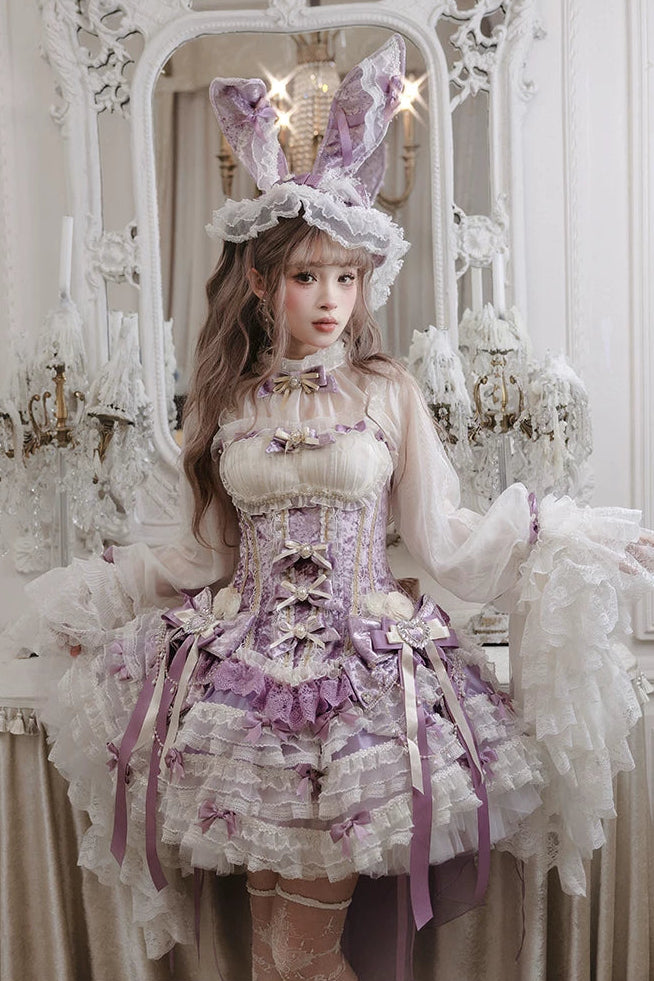 【4月8日予約締切】スウィートロリータバニーレースコルセットドレスセットA/B/C