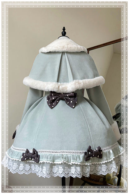 【予約商品】スイートアンドキュートファーケープリボンコート