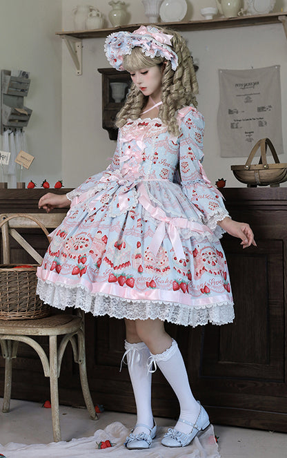 [Pre-order Deadline: July 8] Strawberry Doll Ribbon Dress