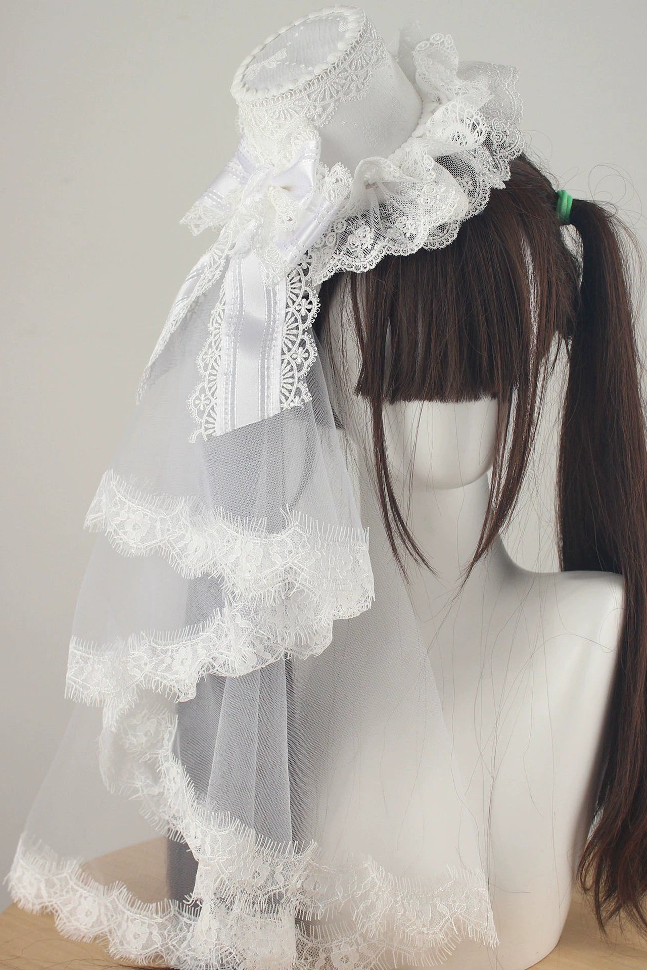 レースベールロリータハットアクセサリー