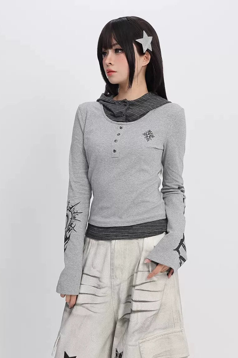 Wish Graffiti Hooded Top