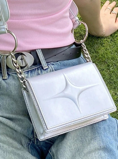 Diamond Square Chain Shoulder Mini Bag