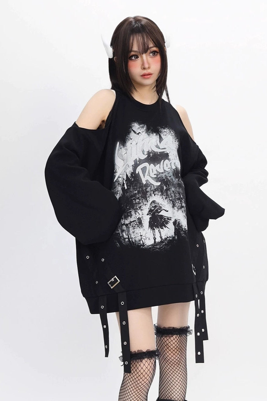 オフショルダールーズベルトトップス