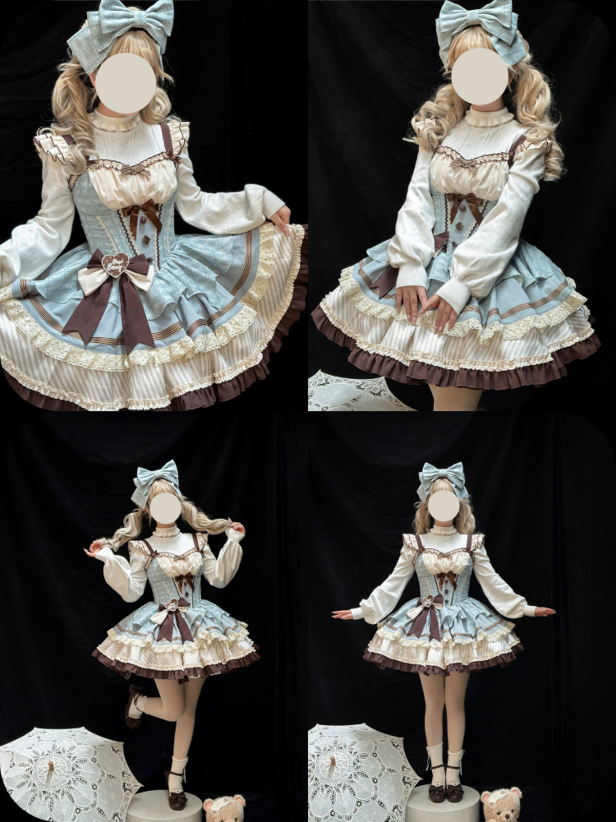 【予約商品】ミントショコラロリータチュチュスイートドレス＋リボンカチューシャ