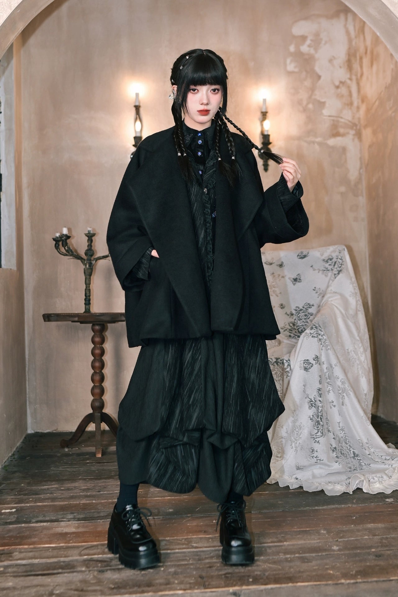 ダークナイトウェーブレトロスカート