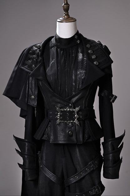 【6月8日预售截止】幻夜暗黑哥特王子西装全套（带披风外套+上衣+裤子）