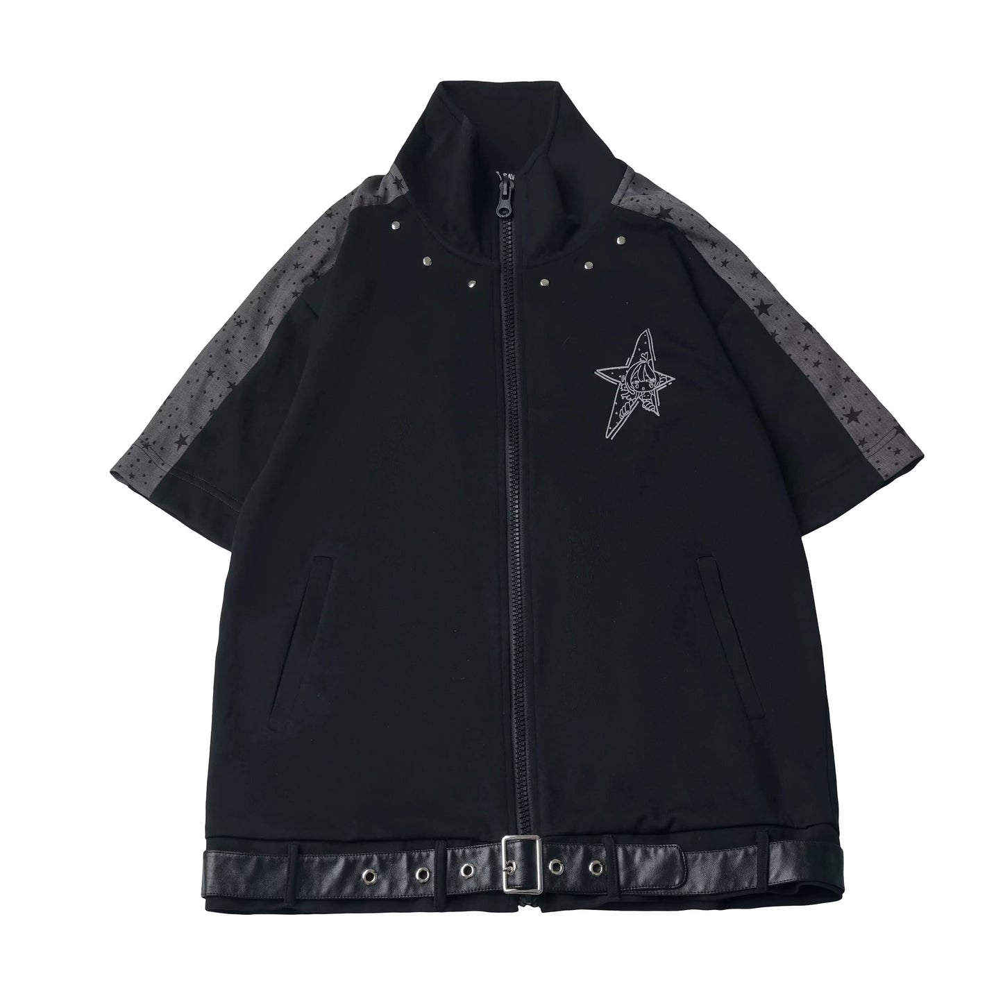 Monochrome Star Dot Shorts Set