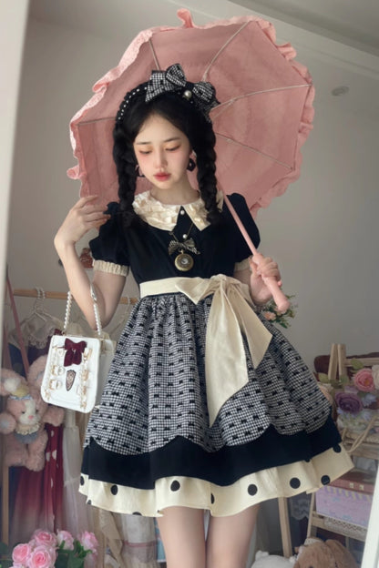 Peach Soda Dot Doll Lolita Dress