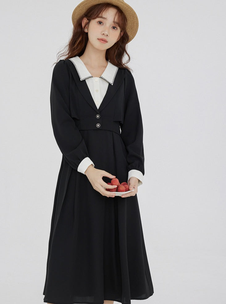 Robe rétro de style collège français