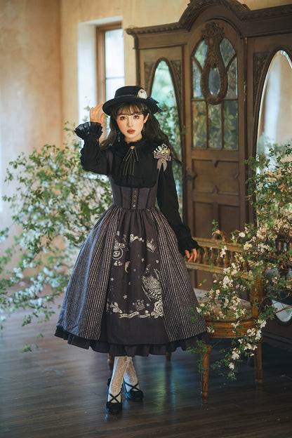 魔法学園レトロエレガントロリータジャンパースカート