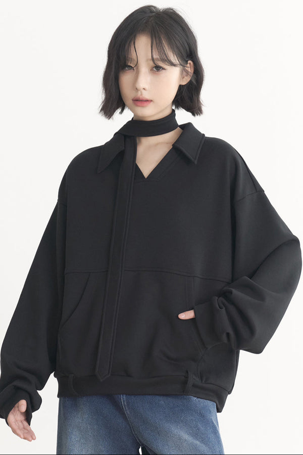 Gravity Museum Casual V-Neck Pullover Women's Spring 2025 Collection