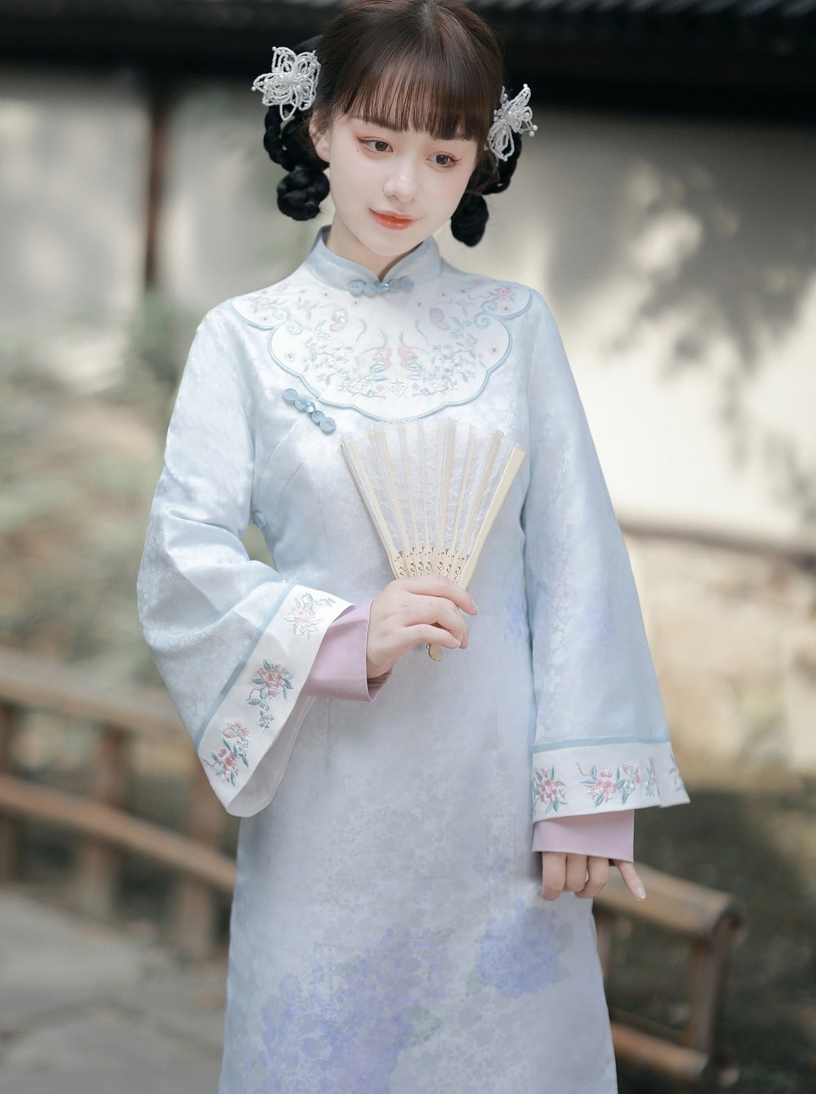 Pastel Chinese Dress + Chinese Vest