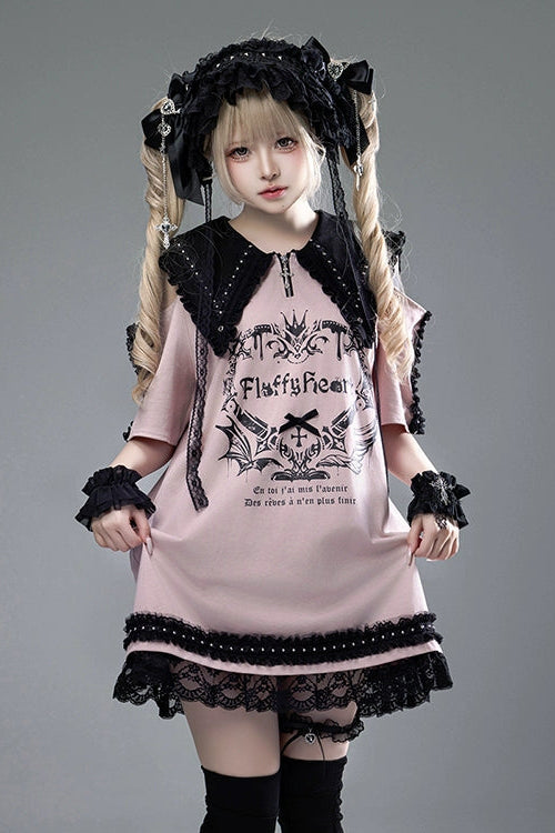 Witch Apprentice Subculture T-shirt Dress + Suspender Apron